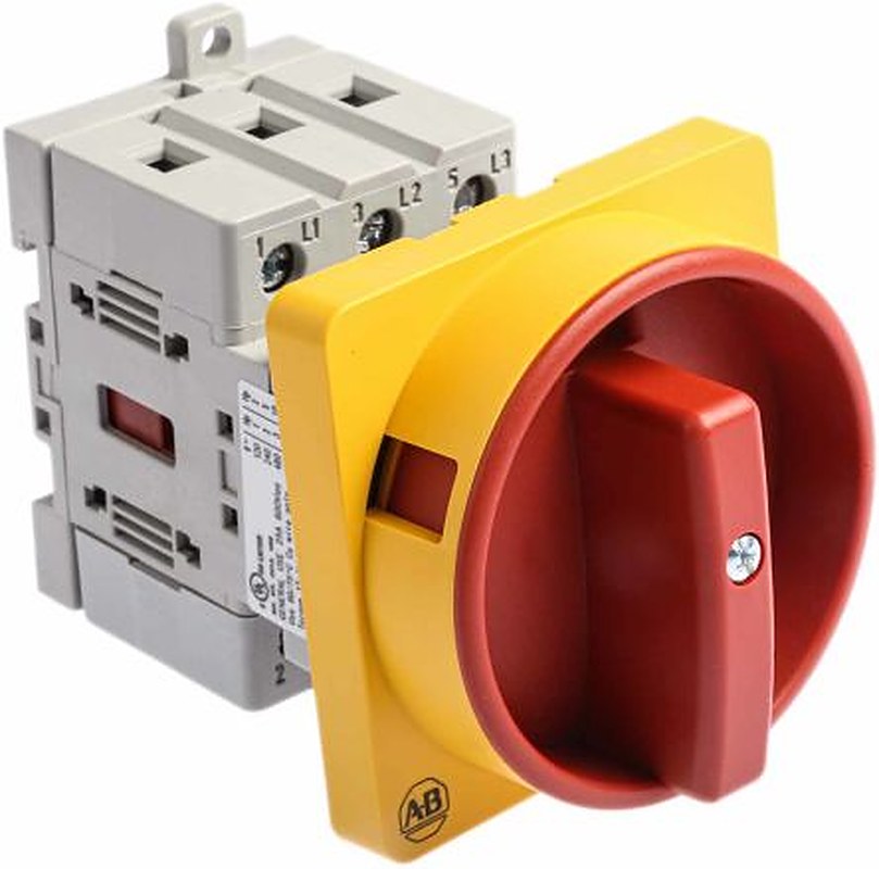 Allen Bradley 3-Pole DIN Rail Isolator Switch -, IP66, 25A, 11 kW