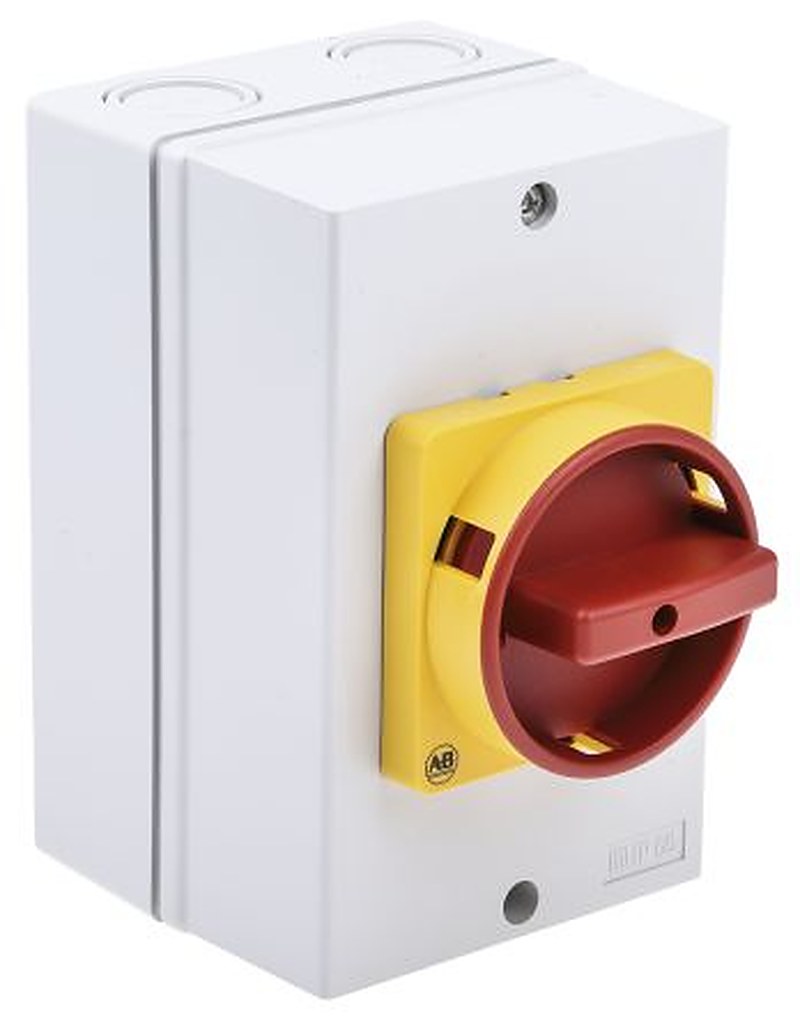 Allen Bradley 3-Pole DIN Rail Isolator Switch -, IP66, 32A, 15 kW