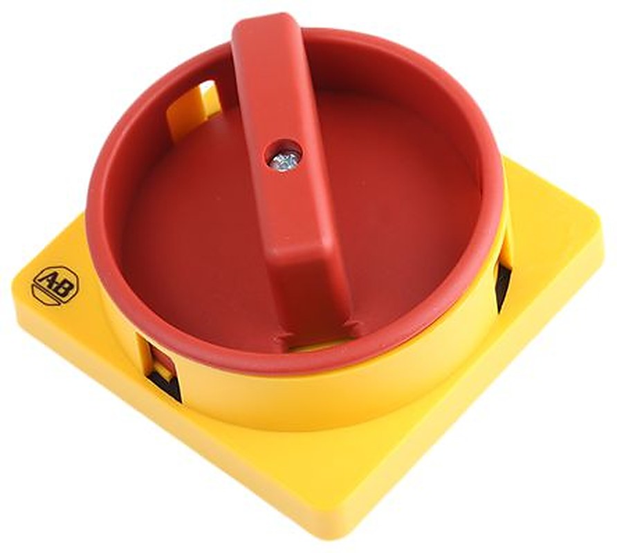 Allen Bradley Red, Yellow Rotary Handle, 67 mm, 194L Series