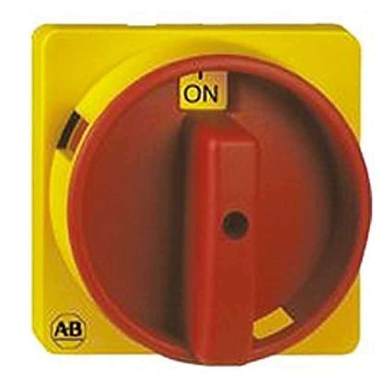Allen Bradley Yellow, Red Rotary Handle, 90 mm, 194L Series