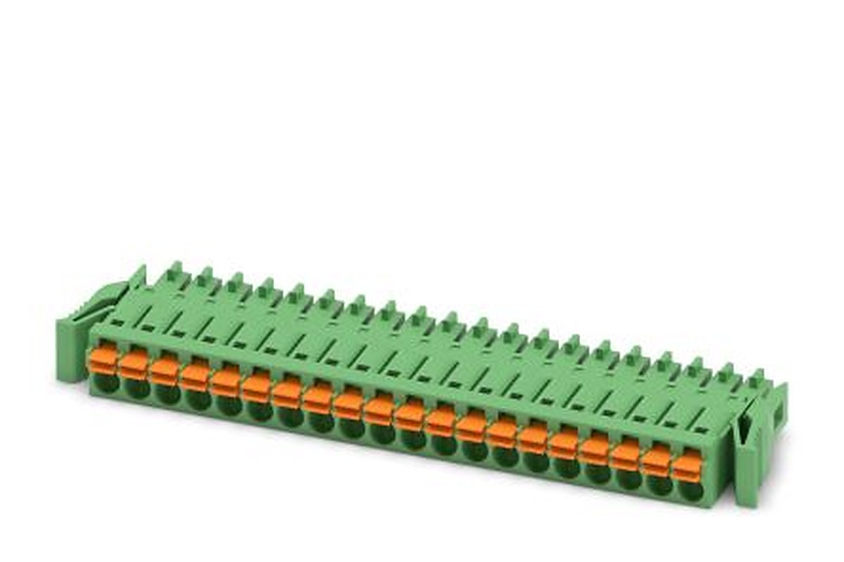 Phoenix Contact FMC 1.5/20-ST-3.5-RF Series Pluggable Terminal Block, 20-Contact, 3.5 mm Pitch, 1 Row, 1952209