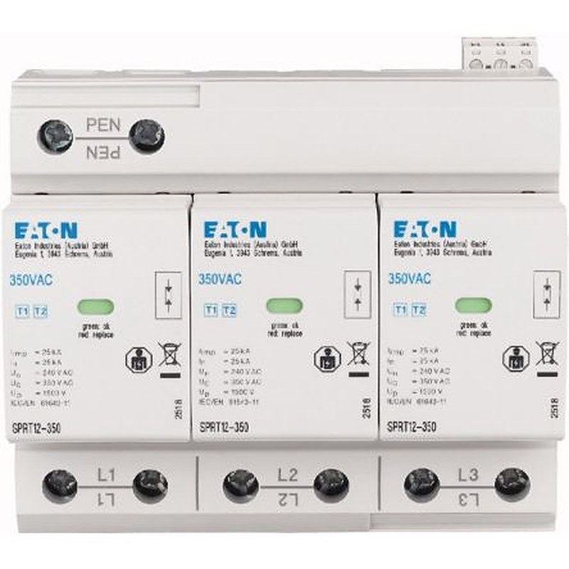 Eaton, xPole Surge Protector 350V Maximum Voltage Rating 50 A Maximum Surge Current Surge Arrester