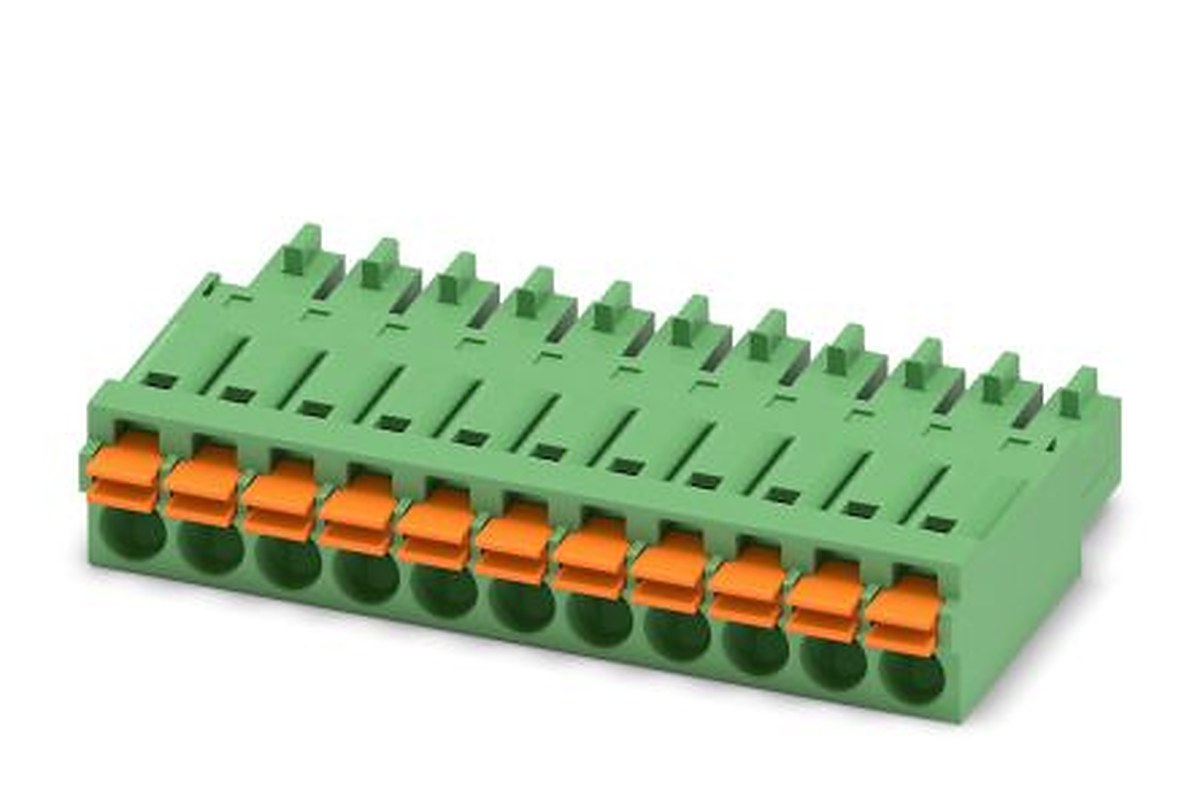 Phoenix Contact FMC 1.5/11-ST-3.5 Series Pluggable Terminal Block, 11-Contact, 3.5 mm Pitch, 1 Row, 1952351