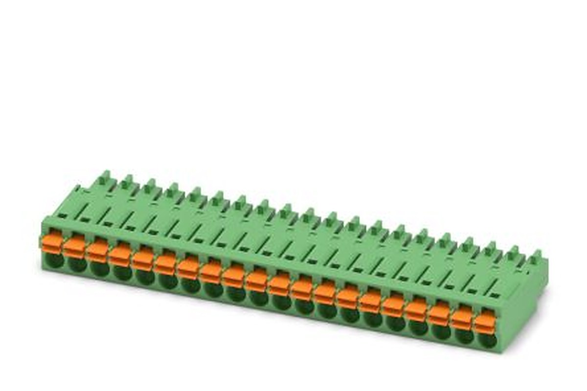 Phoenix Contact FMC 1.5/20-ST-3.5 Series Pluggable Terminal Block, 20-Contact, 3.5 mm Pitch, 1 Row, 1952445