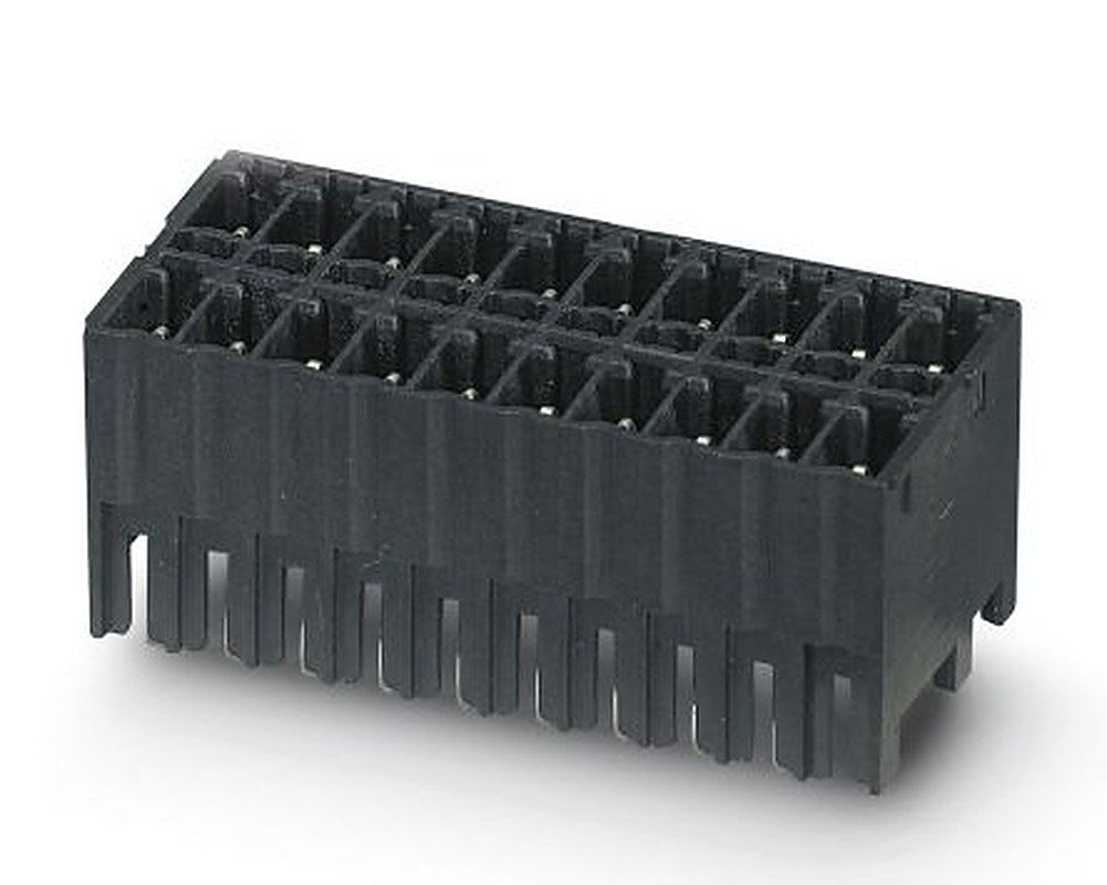 Phoenix Contact MCDNV 1.5/12-G1-3.5 P14THR Series Pluggable Terminal Block, 12-Contact, 3.5 mm Pitch, 2 Row, 1953114