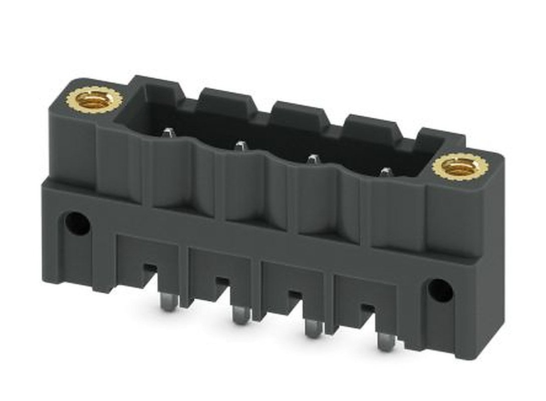 Phoenix Contact CCV 2.5/ 4-GF-5.08 P26THR Series Pluggable Terminal Block, 4-Contact, 5.08 mm Pitch, 1 Row, 1955659