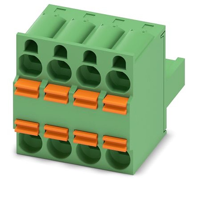Phoenix Contact TFKC 2.5/4-ST-5.08 Series Pluggable Terminal Block, 4-Contact, 5.08 mm Pitch, 1 Row, 1962626