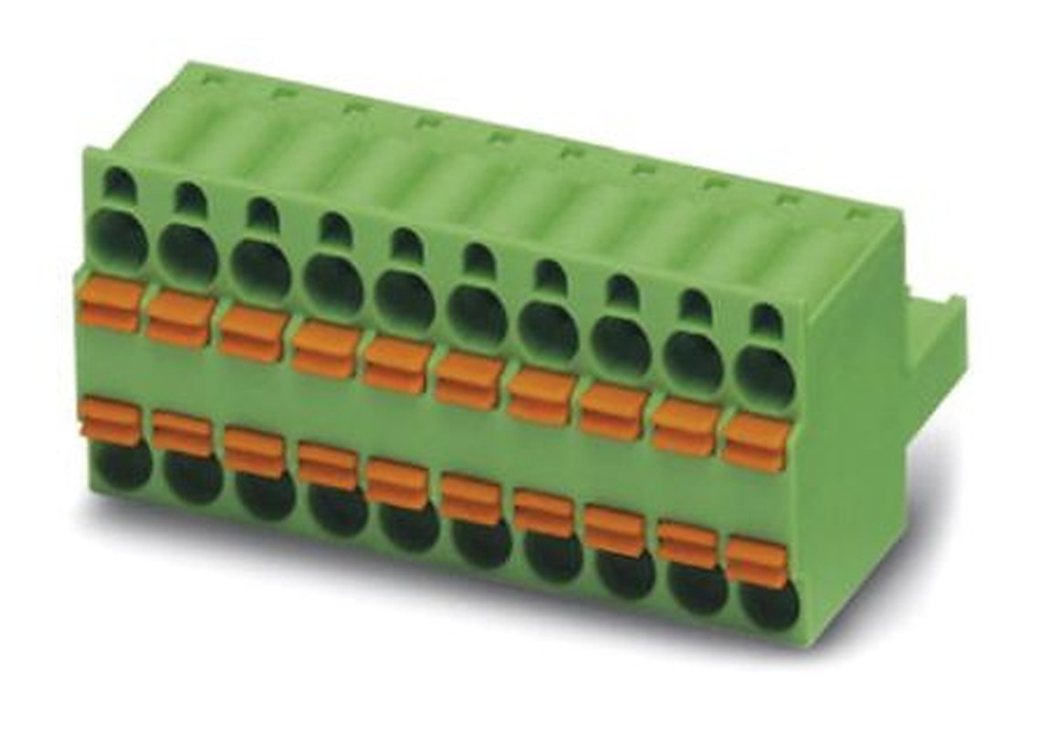 Phoenix Contact TFKC 2.5/6-ST-5.08 Series Pluggable Terminal Block, 6-Contact, 5.08 mm Pitch, 1 Row, 1962642