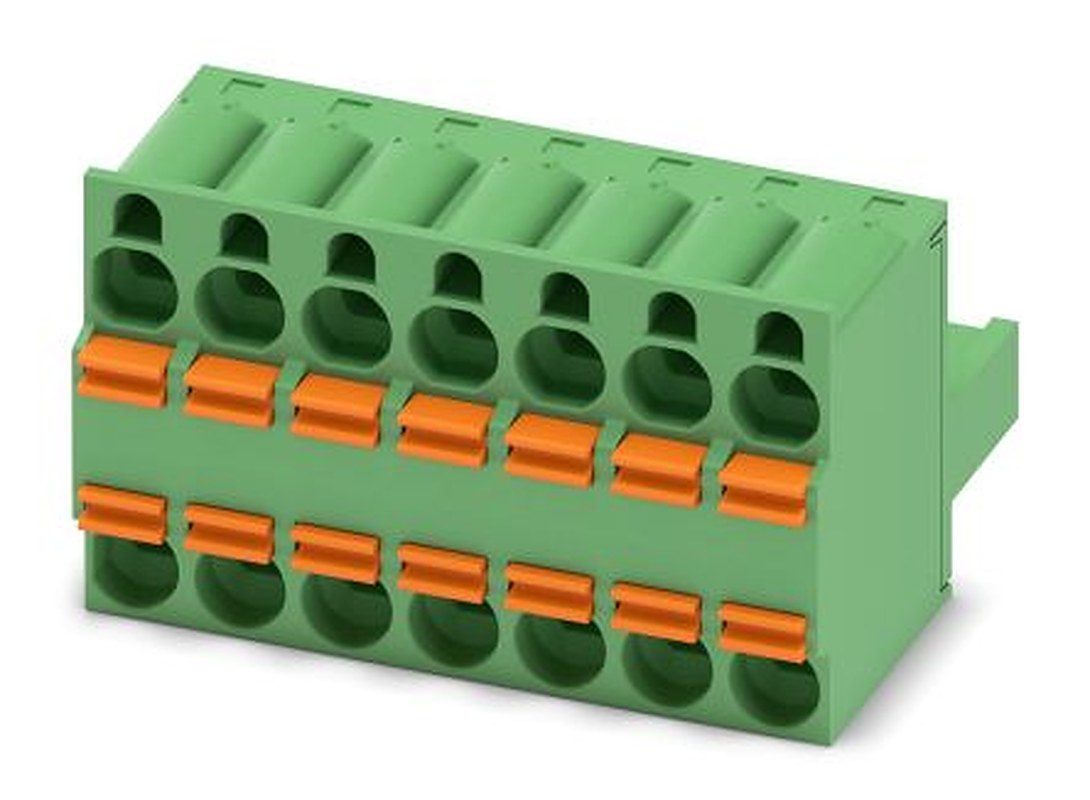 Phoenix Contact TFKC 2.5/7-ST-5.08 Series Pluggable Terminal Block, 7-Contact, 5.08 mm Pitch, 1 Row, 1962655