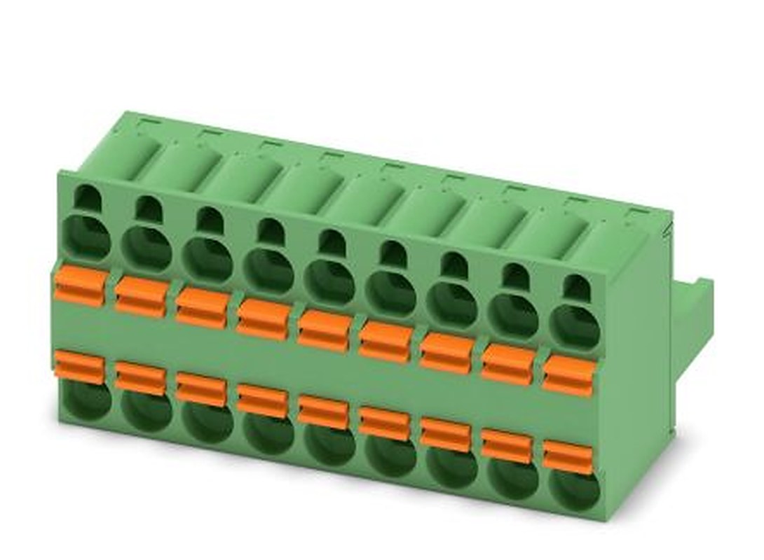Phoenix Contact TFKC 2.5/9-ST-5.08 Series Pluggable Terminal Block, 9-Contact, 5.08 mm Pitch, 1 Row, 1962671