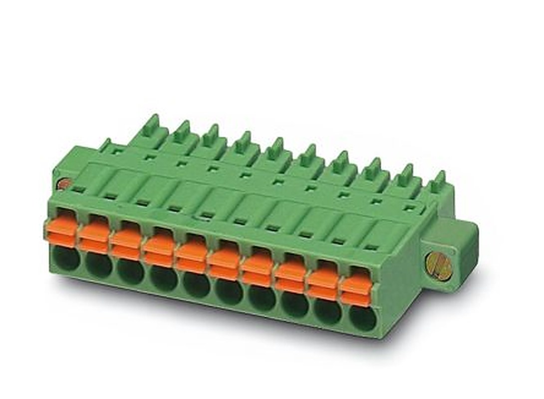 Phoenix Contact FMC 1.5/14-STF-3.5 Series Pluggable Terminal Block, 14-Contact, 3.5 mm Pitch, 1 Row, 1966211