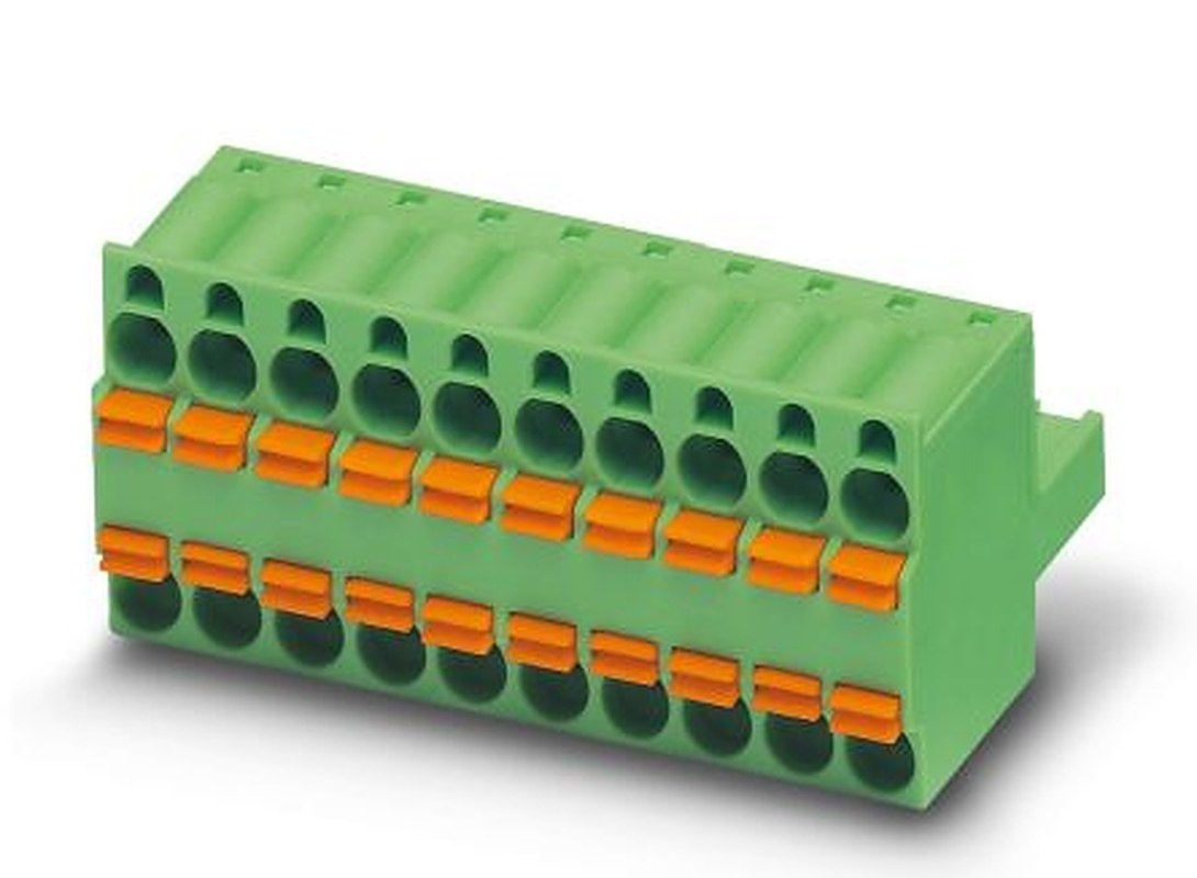 Phoenix Contact TFKC 2.5 HC/6-ST-5.08 Series Pluggable Terminal Block, 6-Contact, 5.08 mm Pitch, 1 Row, 1969153