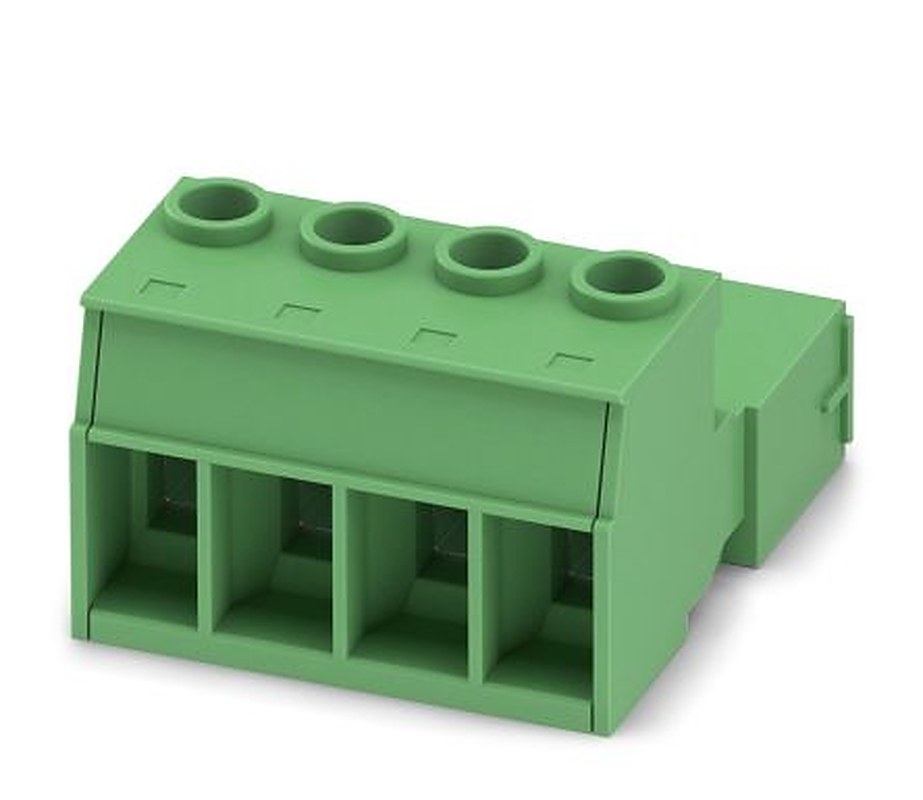 Phoenix Contact 16, IPC 16/4-ST-10 Series Pluggable Terminal Block, 4-Contact, 10.16 mm Pitch, 1 Row, 1969399