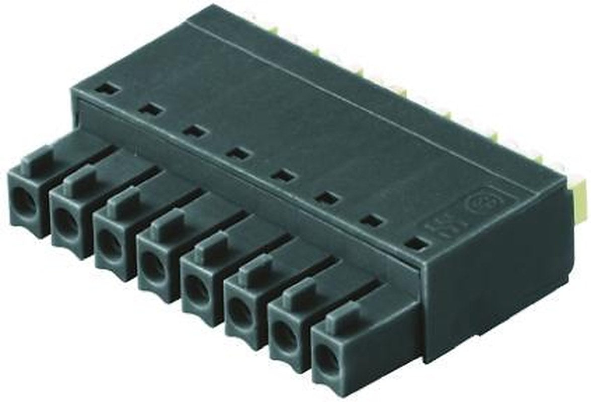 Weidmüller BC 3.81 Series Pluggable Terminal Block, 8-Contact, 3.81 mm Pitch, 1 Row, 1970000000