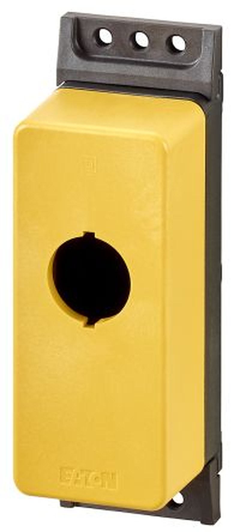Eaton Yellow Plastic M22 Push Button Enclosure - 1 Hole 22 mm Diameter
