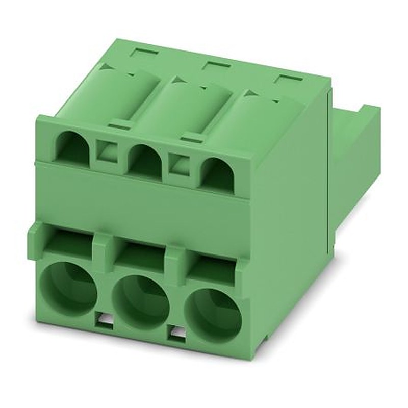Phoenix Contact FKCS 2.5/3-ST Series Pluggable Terminal Block, 3-Contact, 5 mm Pitch, 1 Row, 1974740