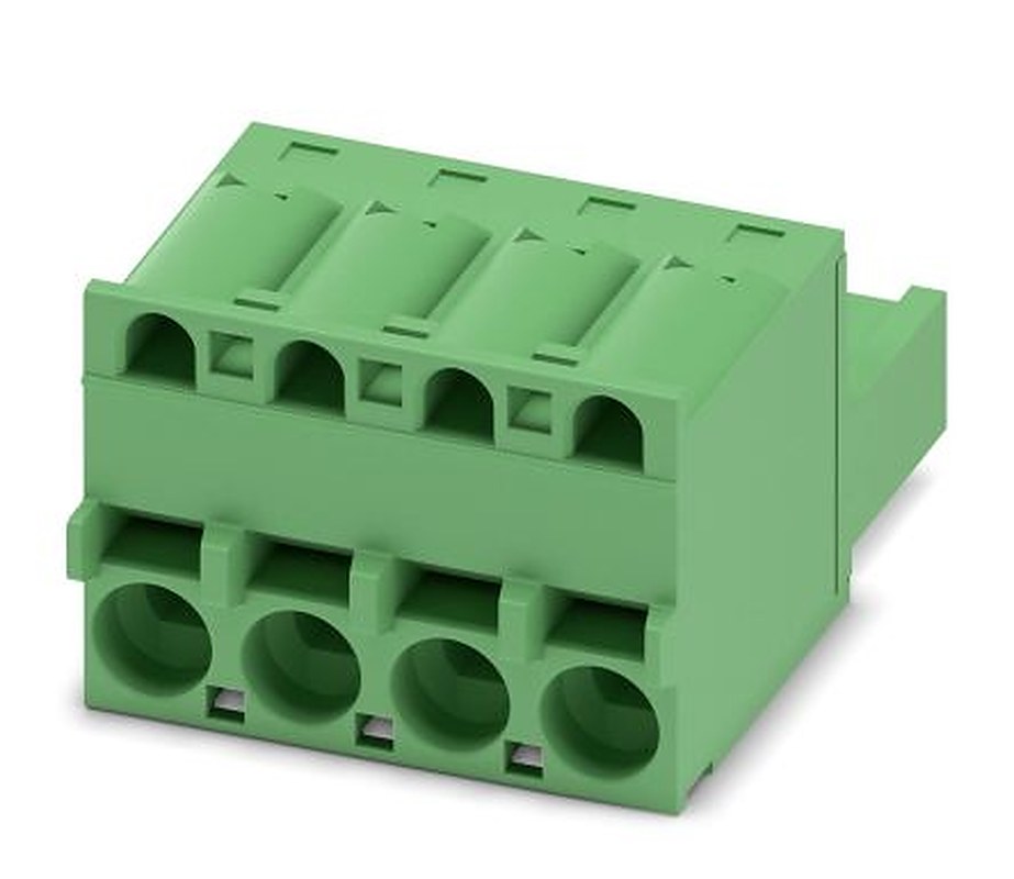 Phoenix Contact FKCS 2.5/4-ST Series Pluggable Terminal Block, 4-Contact, 5 mm Pitch, 1 Row, 1974753