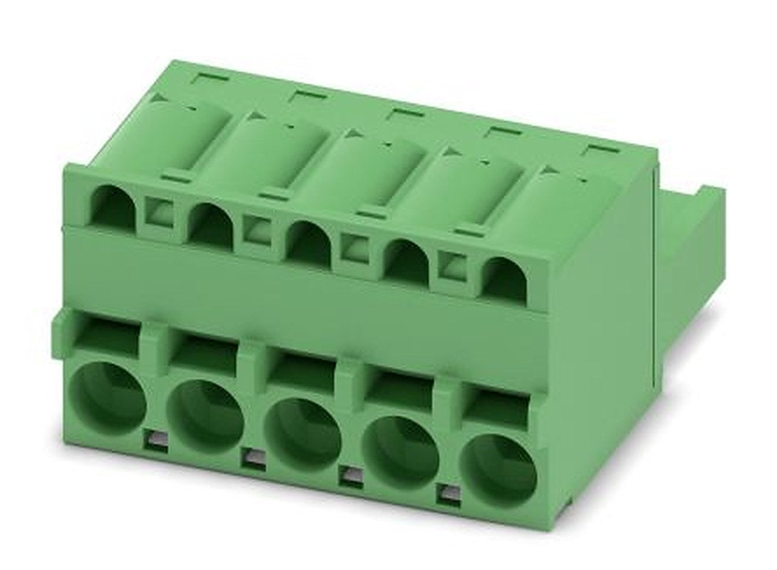 Phoenix Contact FKCS 2.5/5-ST Series Pluggable Terminal Block, 5-Contact, 5 mm Pitch, 1 Row, 1974766