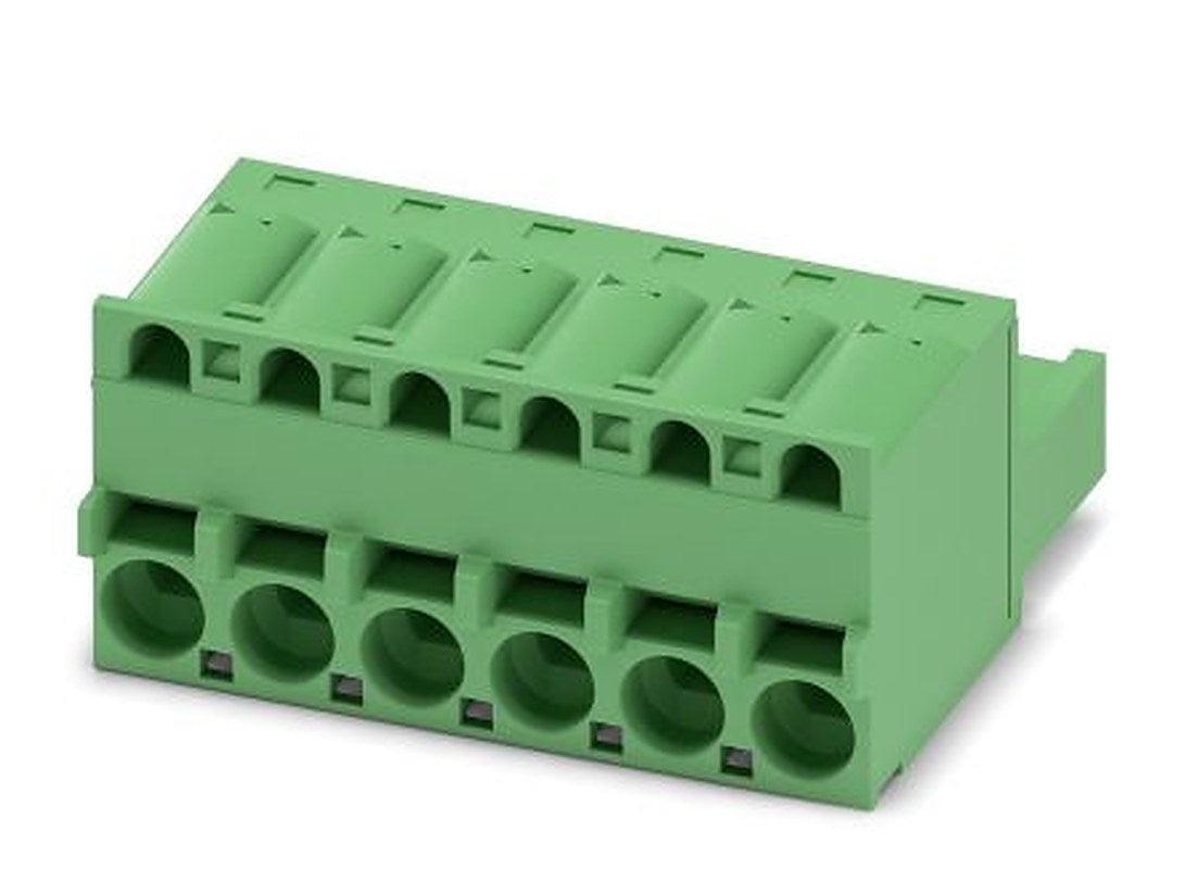Phoenix Contact FKCS 2.5/6-ST Series Pluggable Terminal Block, 6-Contact, 5 mm Pitch, 1 Row, 1974779