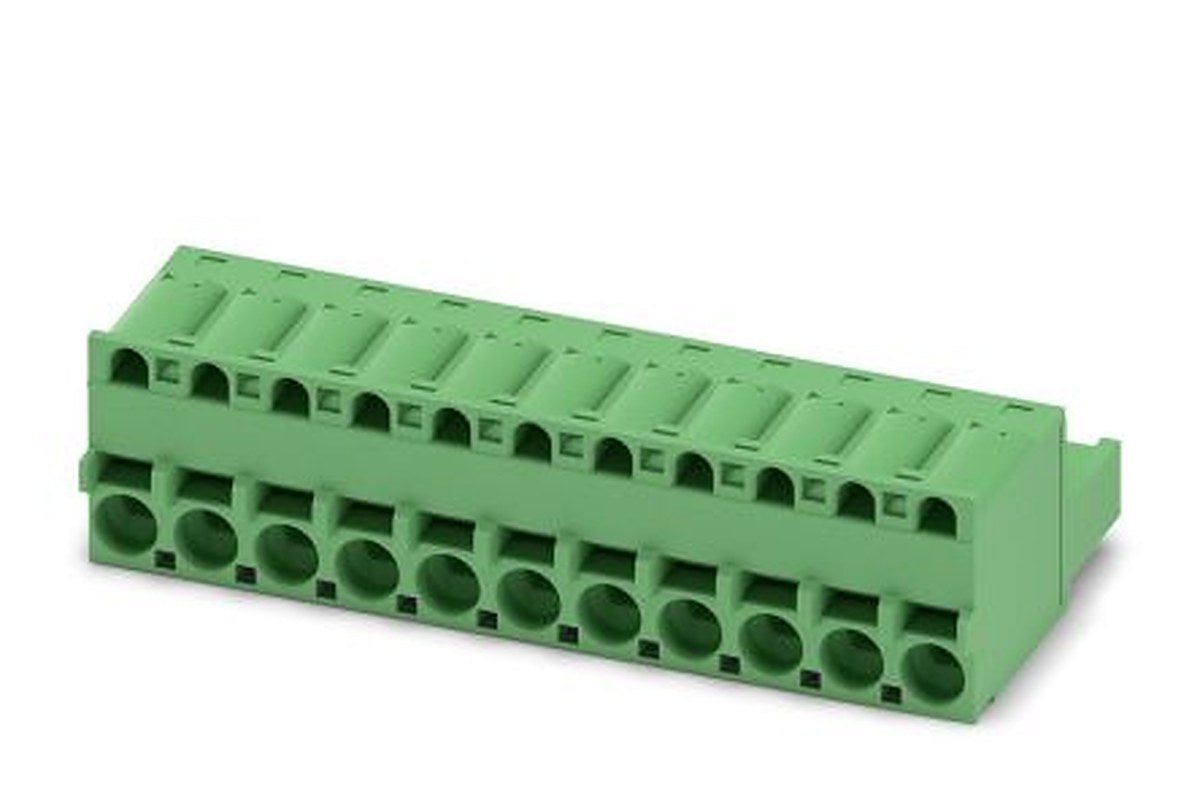 Phoenix Contact FKCS 2.5/11-ST Series Pluggable Terminal Block, 11-Contact, 5 mm Pitch, 1 Row, 1974821