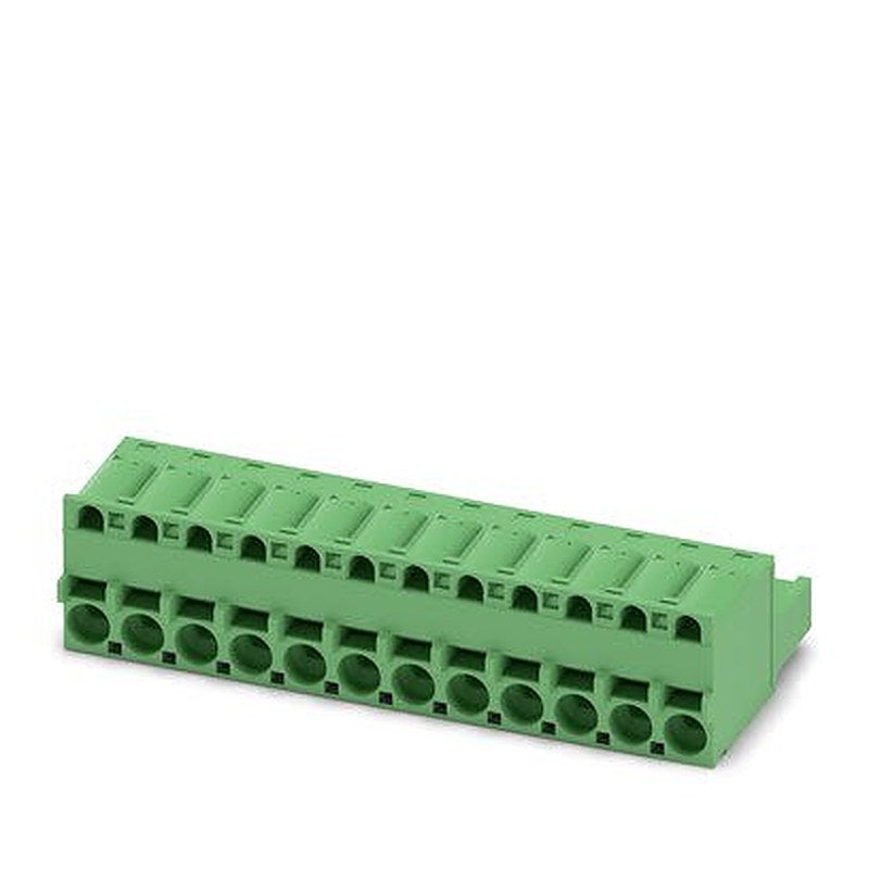 Phoenix Contact Pluggable Terminal Block, 12-Contact, 5 mm Pitch, 1 Row, 1974834
