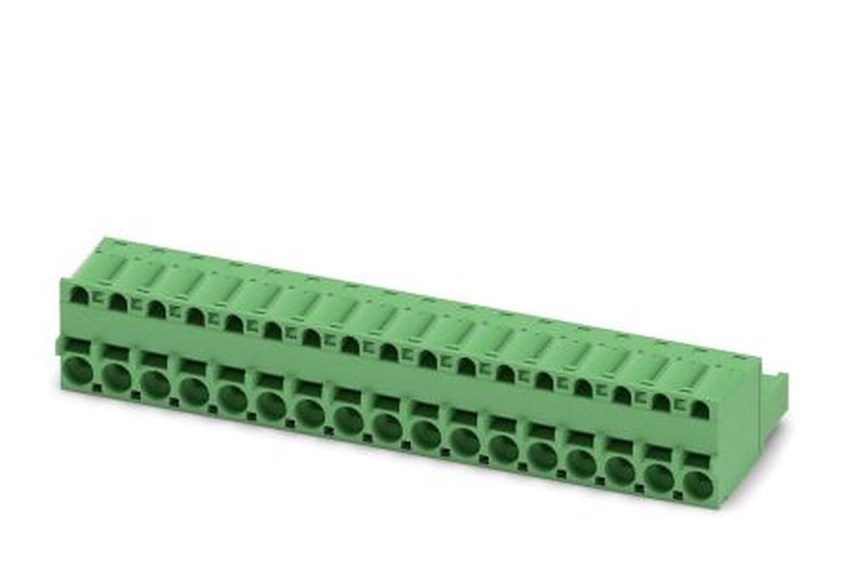 Phoenix Contact FKCS 2.5/17-ST Series Pluggable Terminal Block, 17-Contact, 5 mm Pitch, 1 Row, 1974889