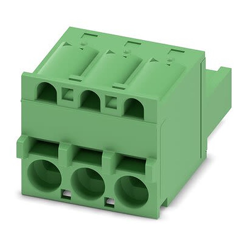 Phoenix Contact Pluggable Terminal Block, 3-Contact, 5.08 mm Pitch, 1 Row, 1975082