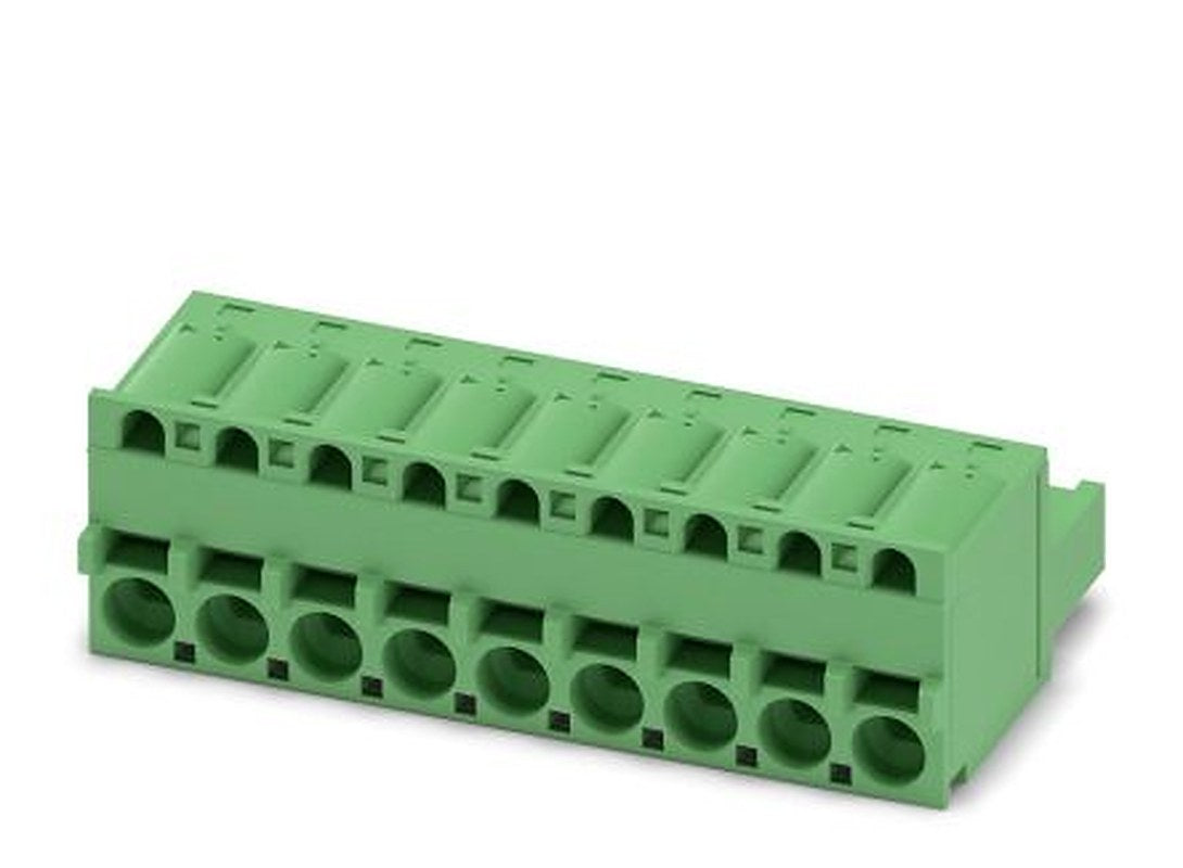 Phoenix Contact FKCS 2.5/9-ST-5.08 Series Pluggable Terminal Block, 9-Contact, 5.08 mm Pitch, 1 Row, 1975147