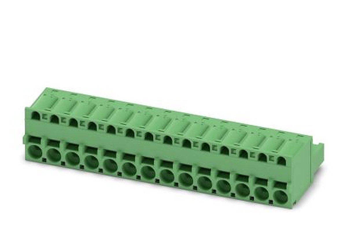 Phoenix Contact FKCS 2.5/14-ST-5.08 Series Pluggable Terminal Block, 14-Contact, 5.08 mm Pitch, 1 Row, 1975192