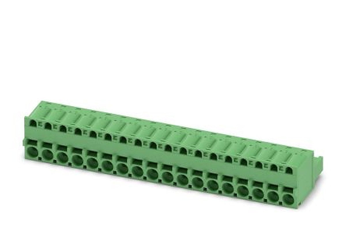 Phoenix Contact FKCS 2.5/18-ST-5.08 Series Pluggable Terminal Block, 18-Contact, 5.08 mm Pitch, 1 Row, 1975231