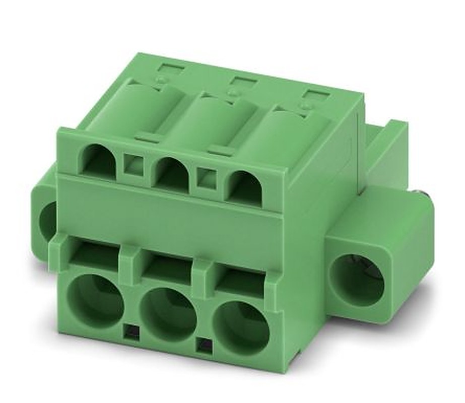 Phoenix Contact FKCS 2.5/3-STF-5.08 Series Pluggable Terminal Block, 3-Contact, 5.08 mm Pitch, 1 Row, 1975273