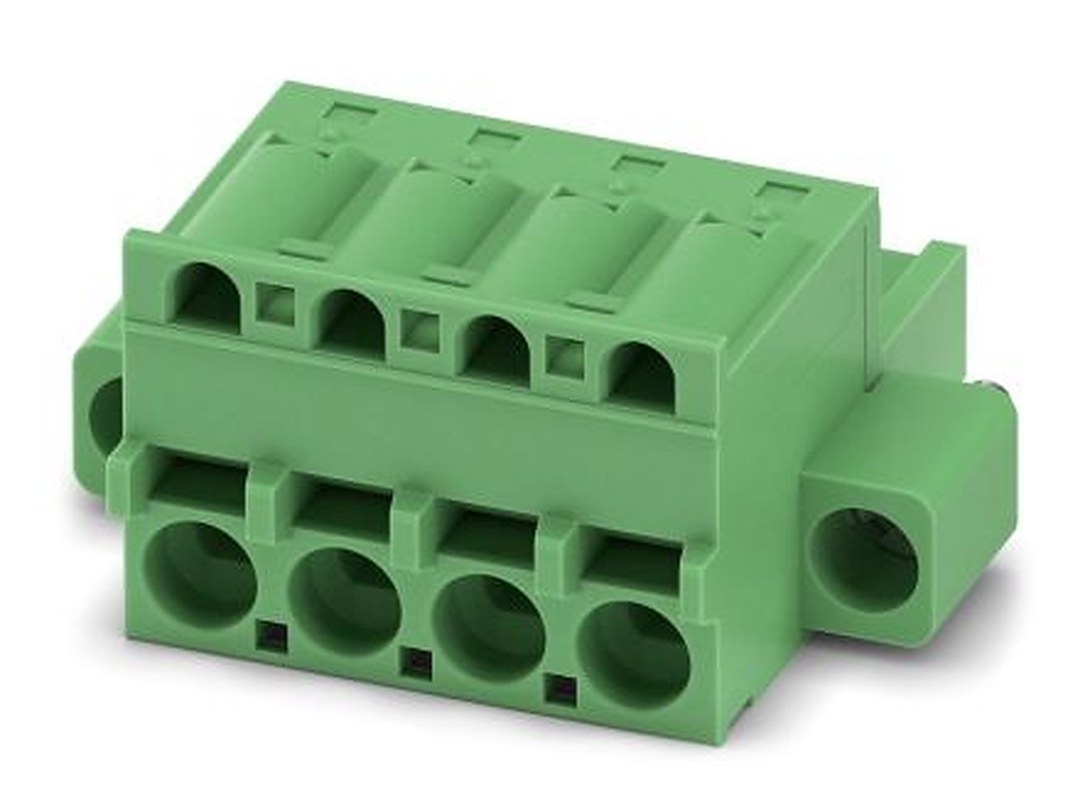 Phoenix Contact FKCS 2.5/4-STF-5.08 Series Pluggable Terminal Block, 4-Contact, 5.08 mm Pitch, 1 Row, 1975286