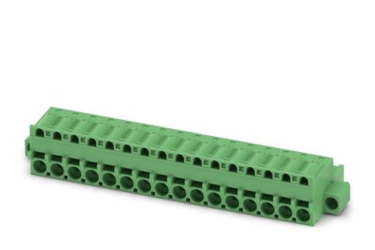 Phoenix Contact FKCS 2.5/16-STF-5.08 Series Pluggable Terminal Block, 16-Contact, 5.08 mm Pitch, 1 Row, 1975406