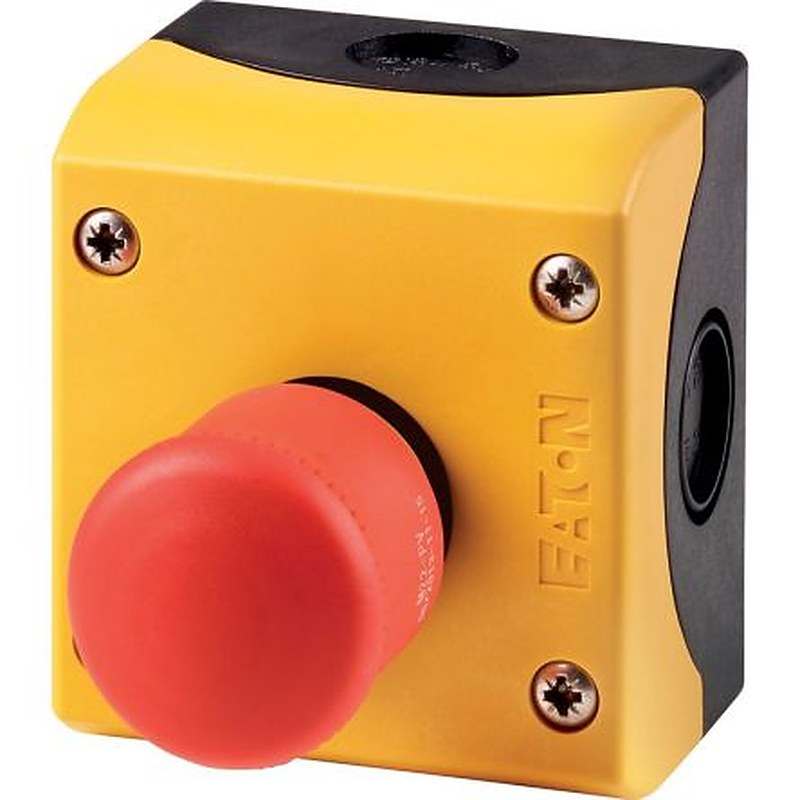 Eaton M22 Series Pull to Release Emergency Stop Push Button, Panel Mount, 22 mm Cutout, 3 NC, IP66