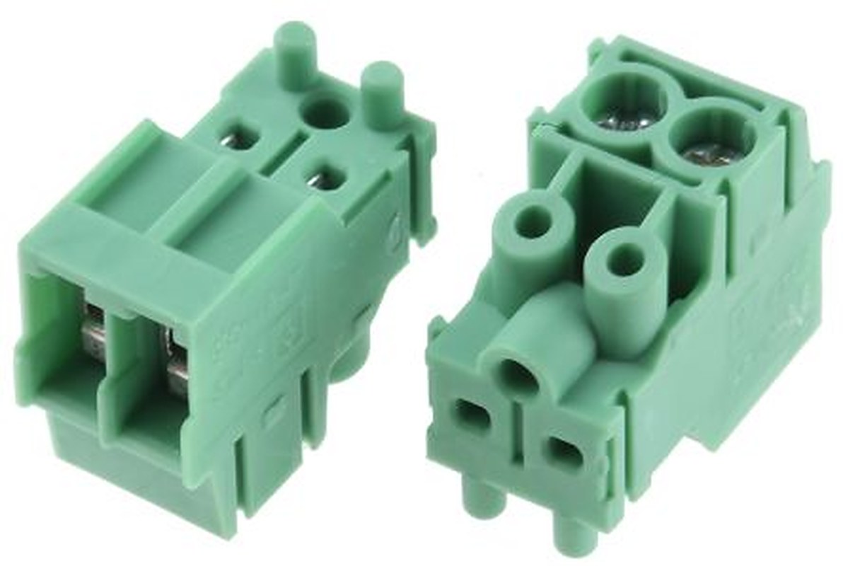 Phoenix Contact PT 1.5/2-PVH-3.5 Series Pluggable Terminal Block, 2-Contact, 3.5 mm Pitch, 1 Row, 1984015