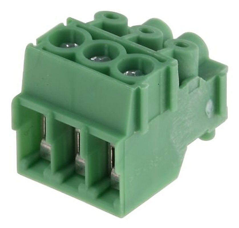 Phoenix Contact PT 1.5/3-PVH-3.5 Series Pluggable Terminal Block, 3-Contact, 3.5 mm Pitch, 1 Row, 1984028