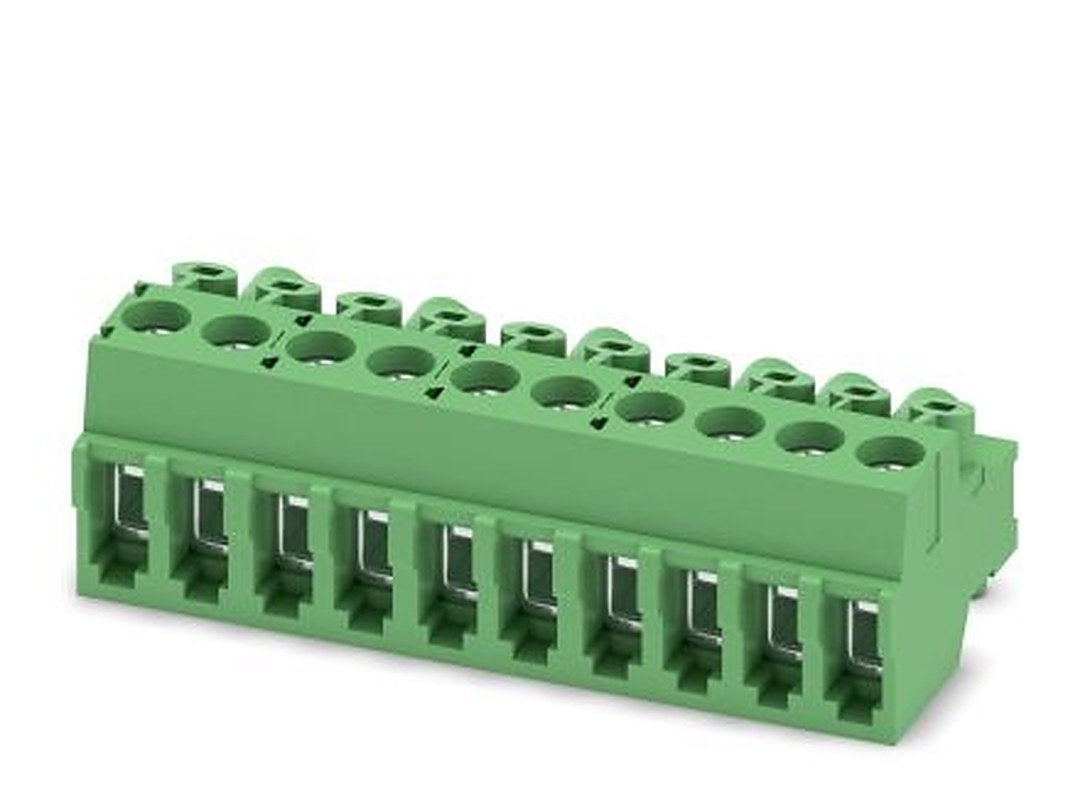 Phoenix Contact PT 1.5/10-PVH-3.5-A Series Pluggable Terminal Block, 10-Contact, 3.5 mm Pitch, 1 Row, 1984248