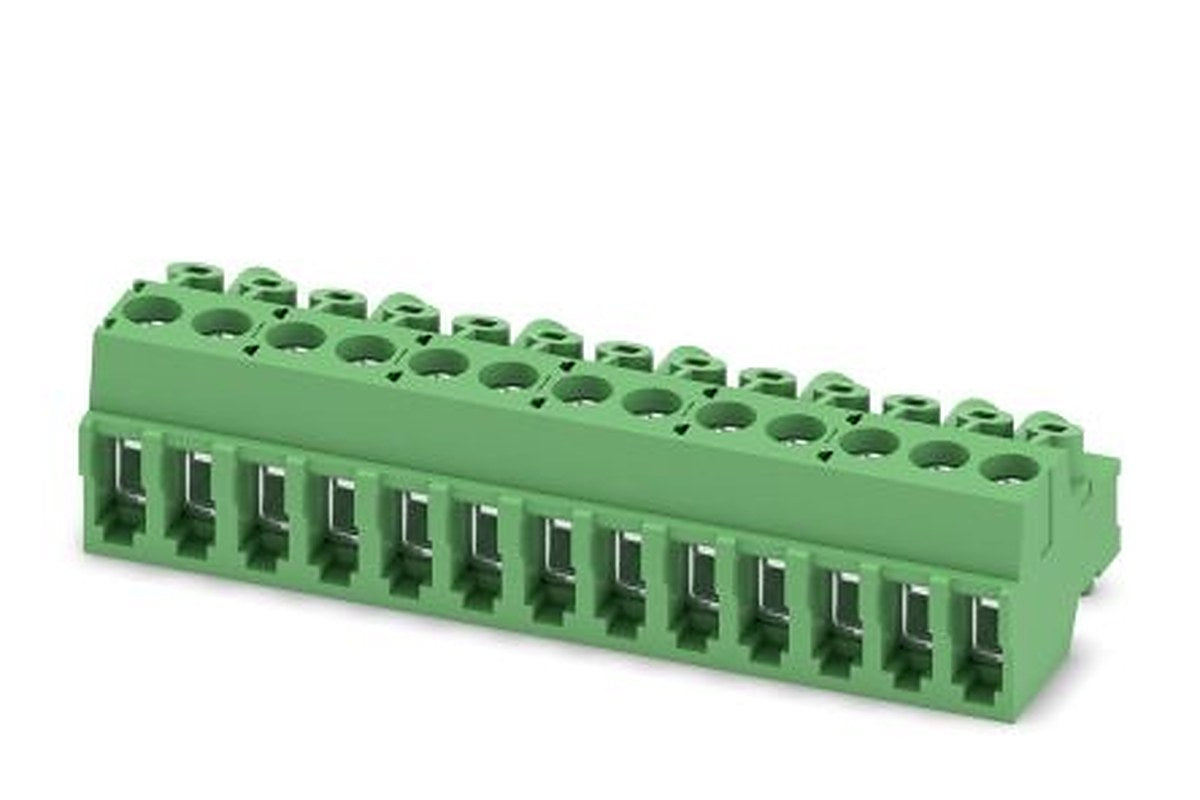 Phoenix Contact PT 1.5/13-PVH-3.5-A Series Pluggable Terminal Block, 13-Contact, 3.5 mm Pitch, 1 Row, 1984277