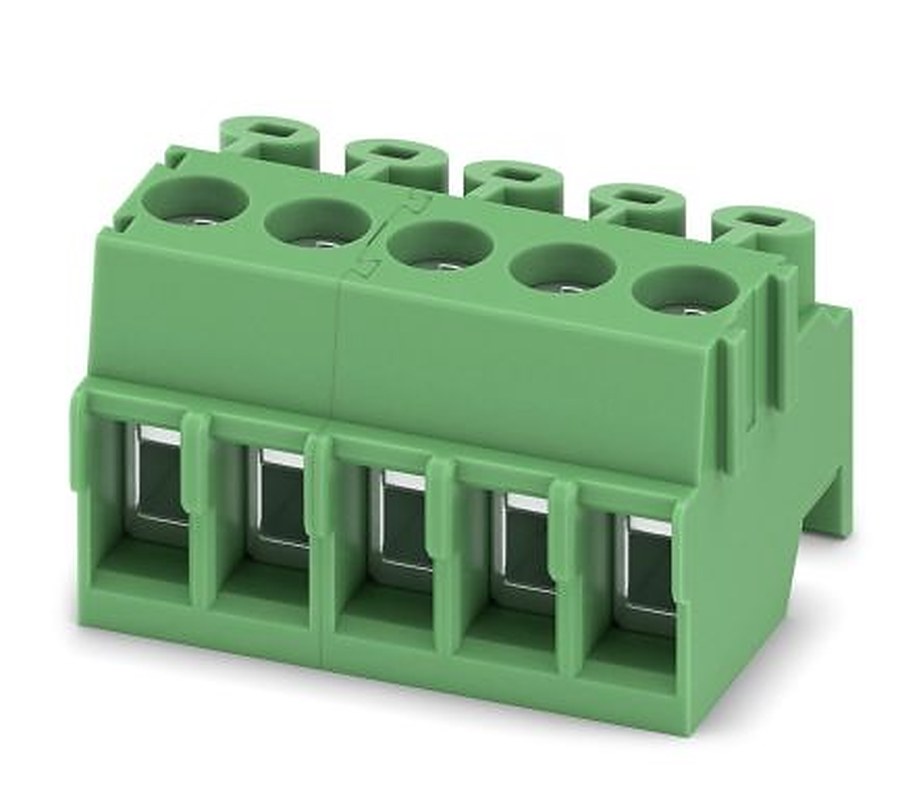 Phoenix Contact PT 1.5/5-PH-3.5 Series Pluggable Terminal Block, 5-Contact, 3.5 mm Pitch, 1 Row, 1984345