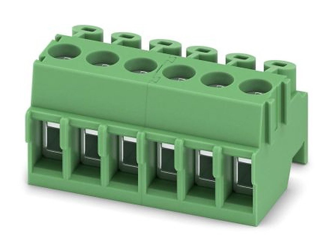 Phoenix Contact PT 1.5/6-PH-3.5 Series Pluggable Terminal Block, 6-Contact, 3.5 mm Pitch, 1 Row, 1984358