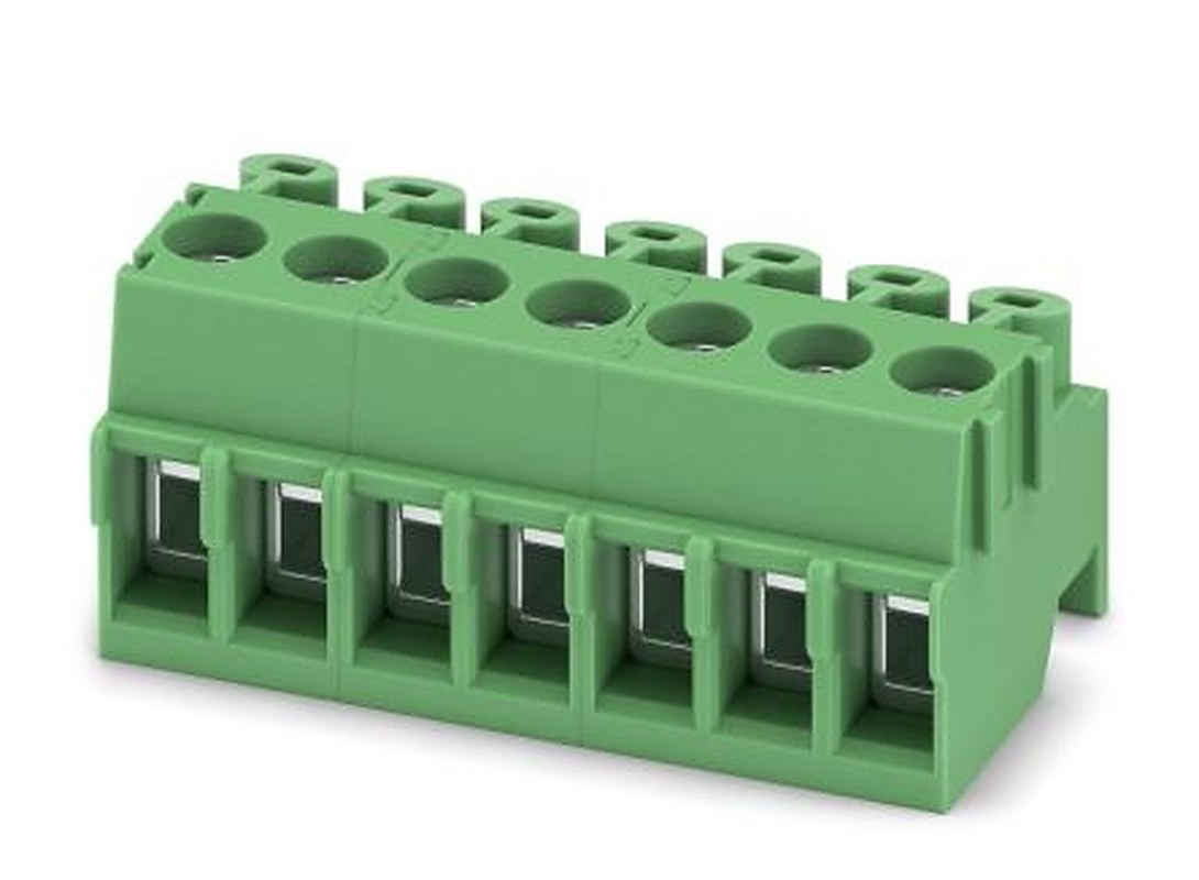 Phoenix Contact PT 1.5/7-PH-3.5 Series Pluggable Terminal Block, 7-Contact, 3.5 mm Pitch, 1 Row, 1984361