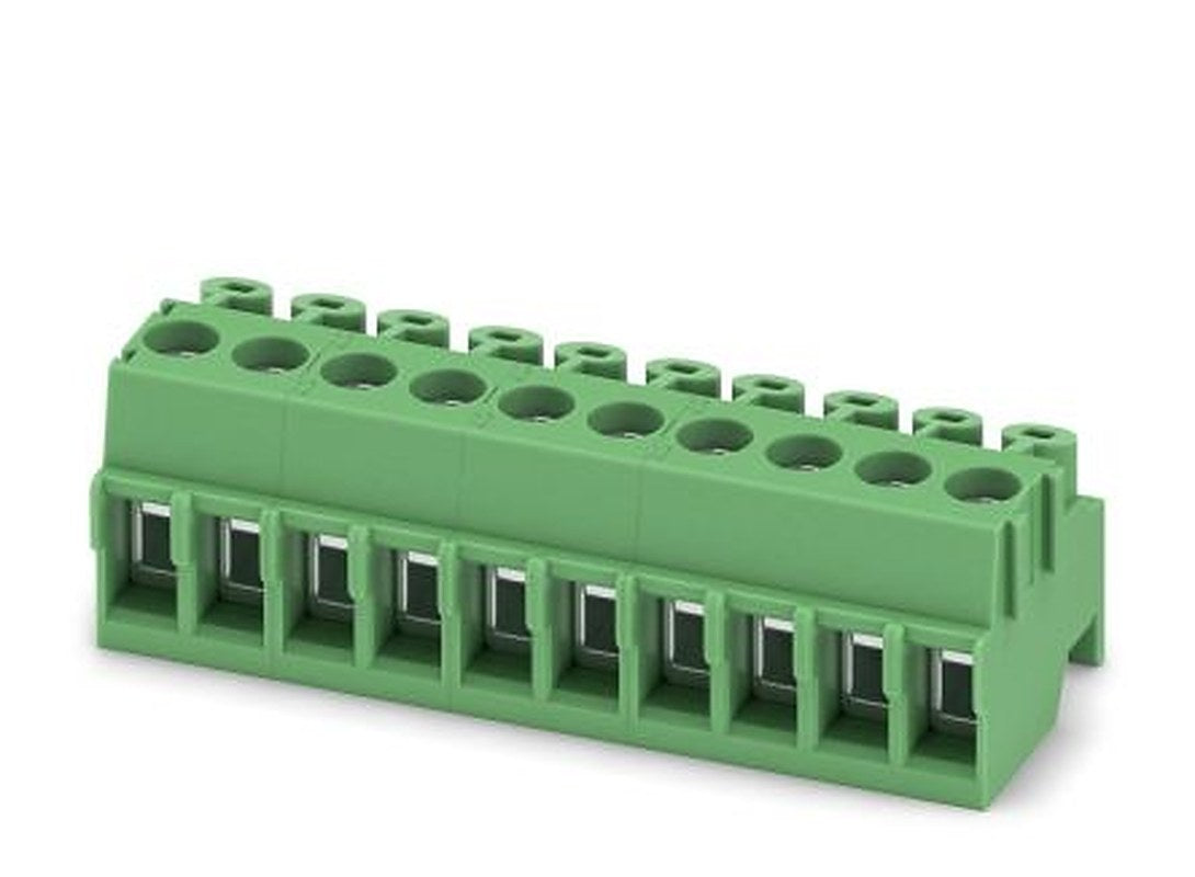 Phoenix Contact PT 1.5/10-PH-3.5 Series Pluggable Terminal Block, 10-Contact, 3.5 mm Pitch, 1 Row, 1984390