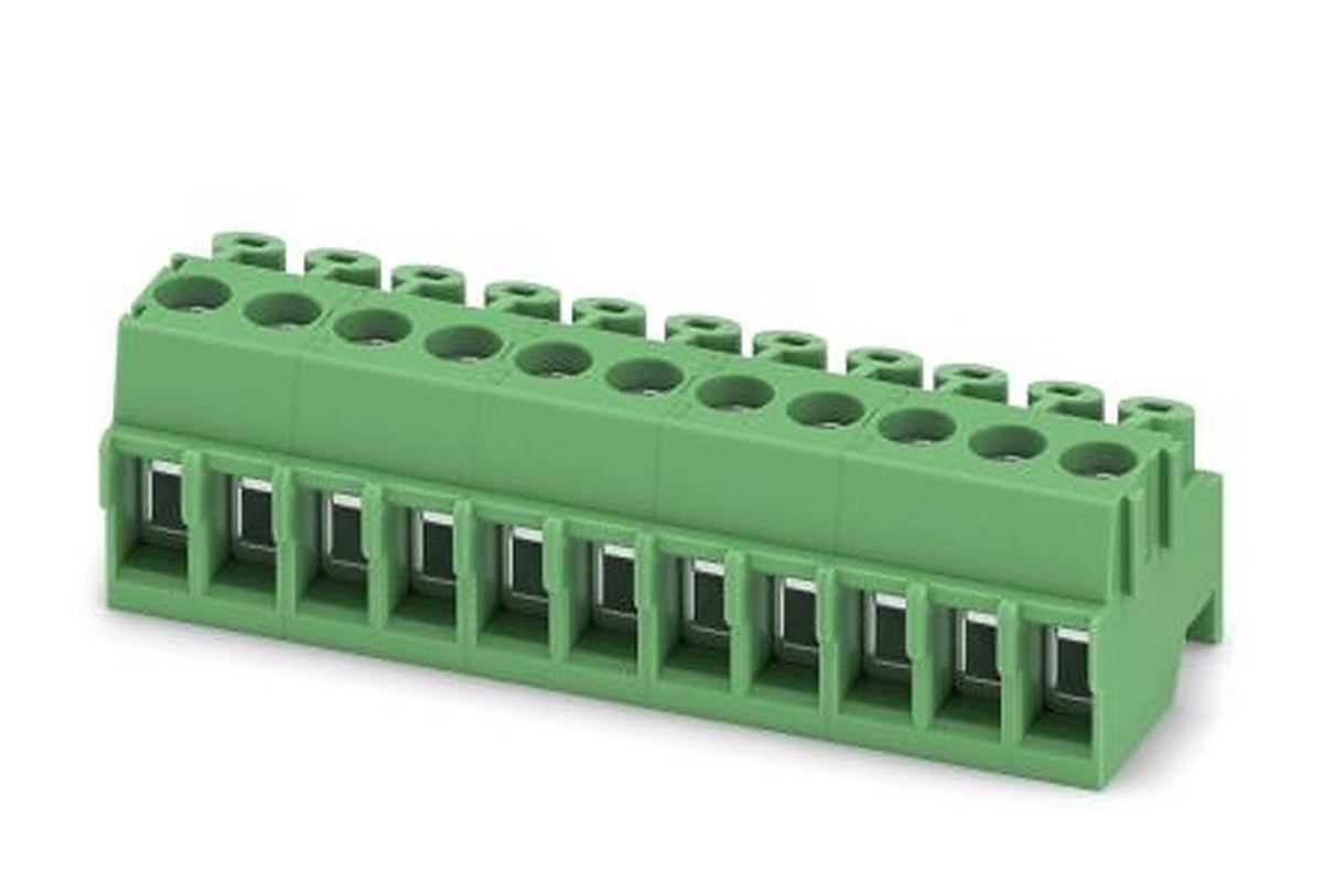 Phoenix Contact PT 1.5/11-PH-3.5 Series Pluggable Terminal Block, 11-Contact, 3.5 mm Pitch, 1 Row, 1984400