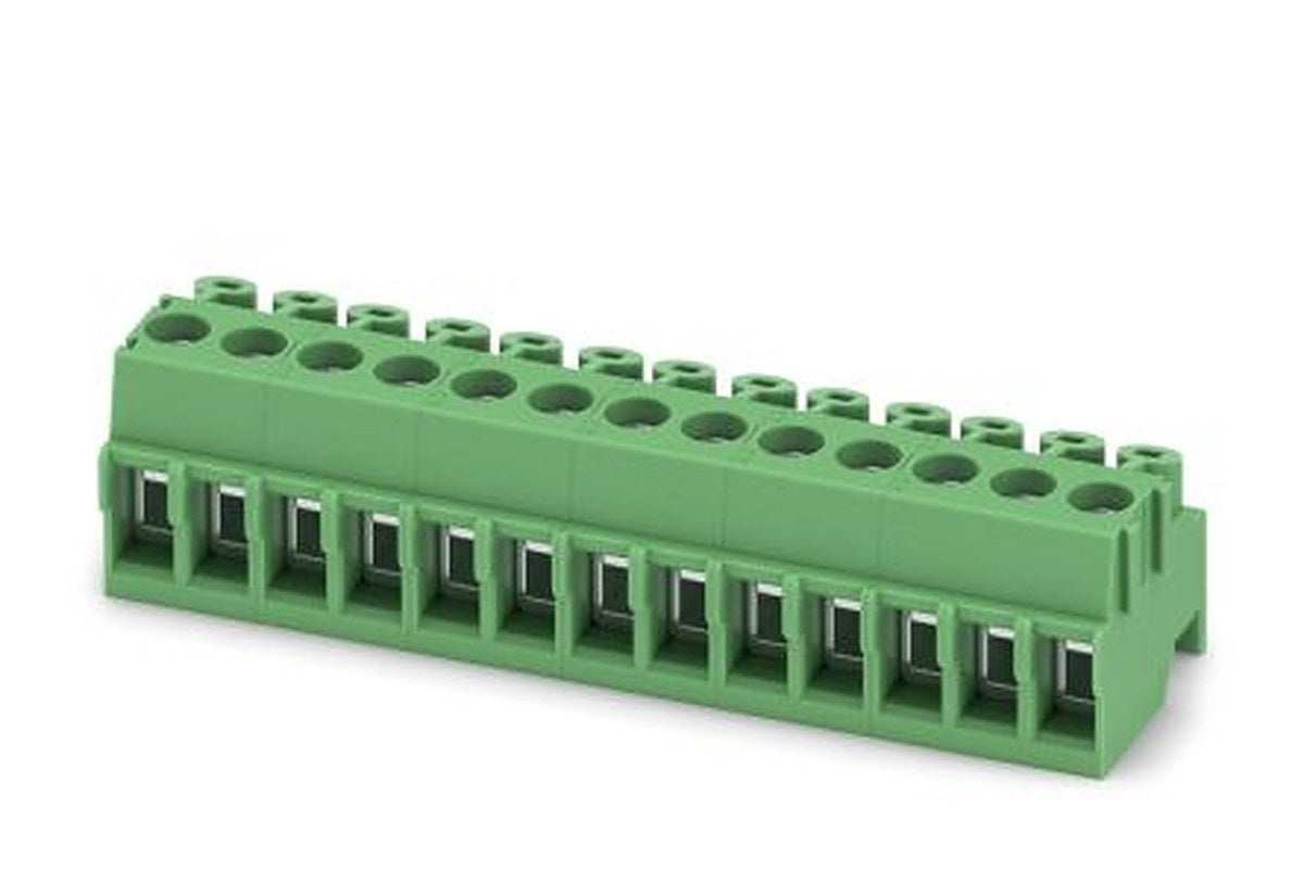 Phoenix Contact PT 1.5/13-PH-3.5 Series Pluggable Terminal Block, 13-Contact, 3.5 mm Pitch, 1 Row, 1984426