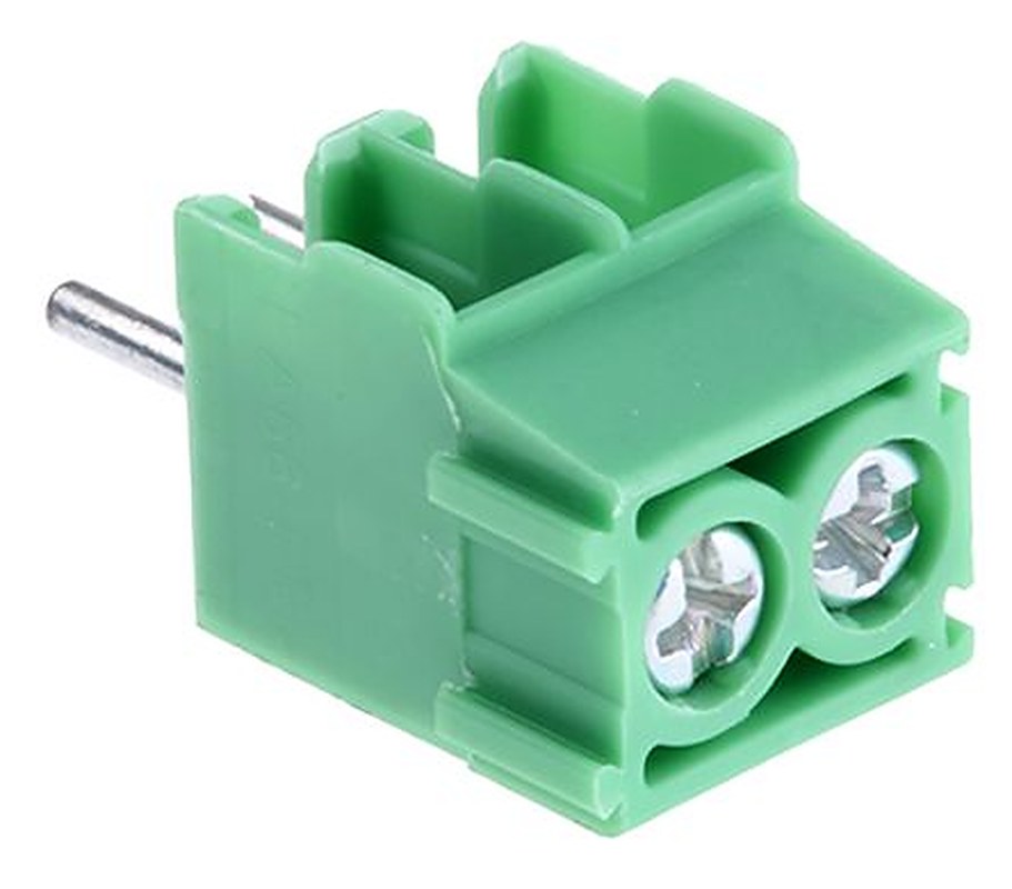 Phoenix Contact COMBICON COMPACT PT Series Horizontal PCB Terminal Block, 2 Contact(s), 3.5 mm Pitch, 1 Row