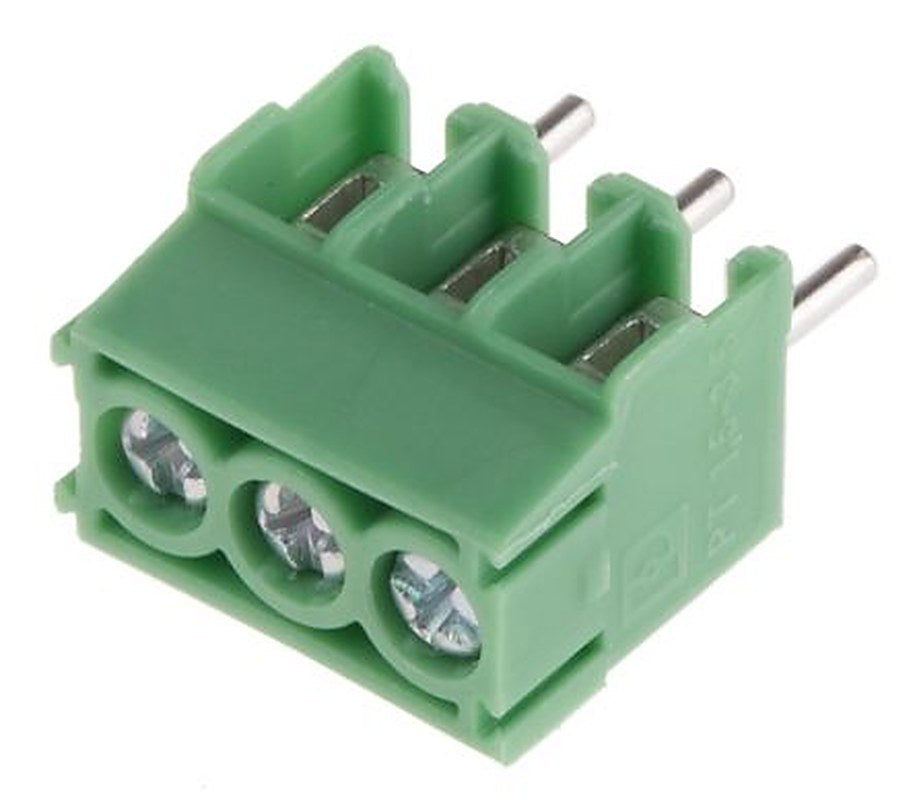Phoenix Contact PT 1.5/3-3.5-H Series Horizontal PCB Terminal Block, 3 Contact(s), 3.5 mm Pitch, 1 Row