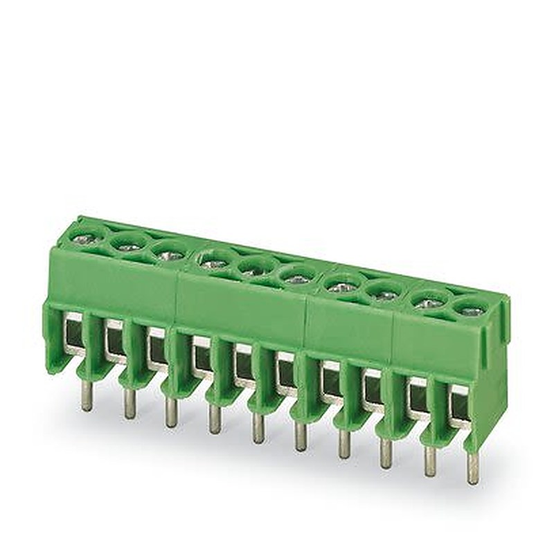 Phoenix Contact PT Series 0° Wave Soldering Mount PCB Terminal Block, 9 Contact(s), 3.5 mm Pitch, 1 Row