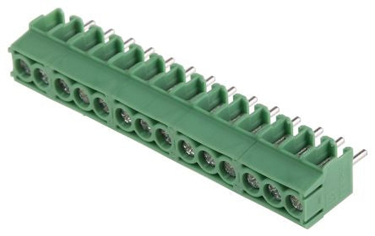 Phoenix Contact COMBICON PT Series Straight PCB Terminal Block, 14 Contact(s), 3.5 mm Pitch, 1 Row