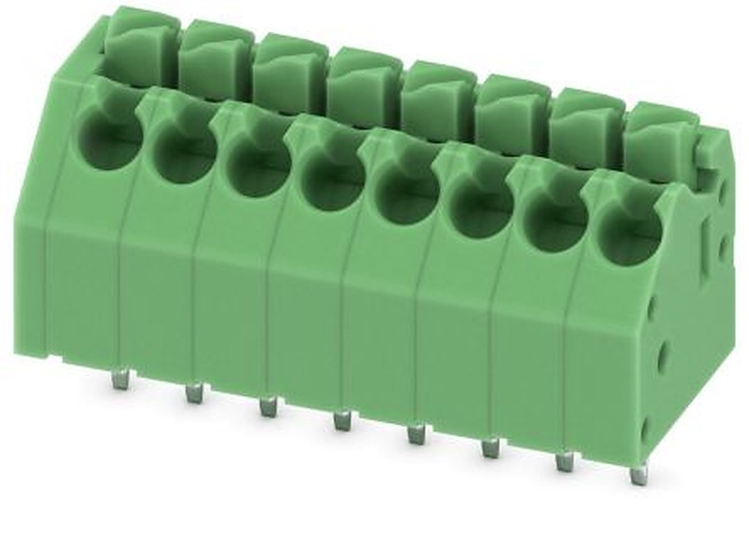 Phoenix Contact PTSA 1.5/8-3.5-F Series 45° PCB Terminal Block, 8 Contact(s), 3.5 mm Pitch, 1 Row
