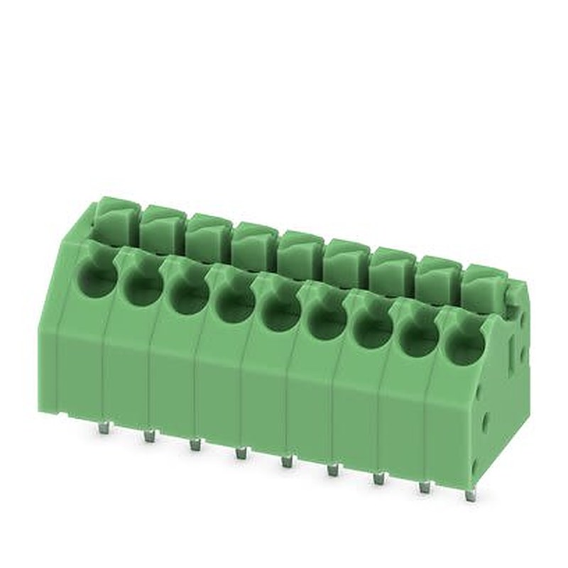 Phoenix Contact PCB Terminal Block, 9-Contact, 3.5 mm Pitch, Solder, 1 Row